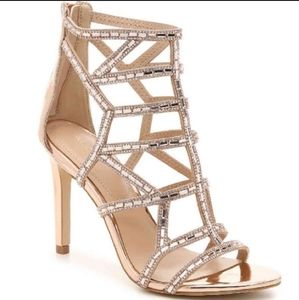Aldo Rose Gold  Rhinestone Special Occasion Heels